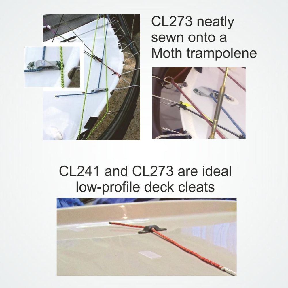 CLAMCLEAT CL273 RACING SAIL LINE Steuerbord Liekleine 3-6mm