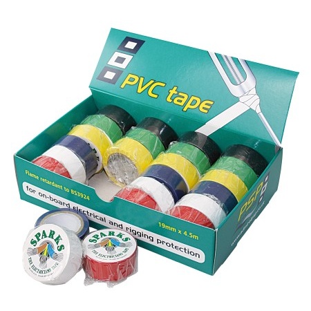 Tape PVC 19mm x 4,5m - 24 Rollen in verschiedenen Farben