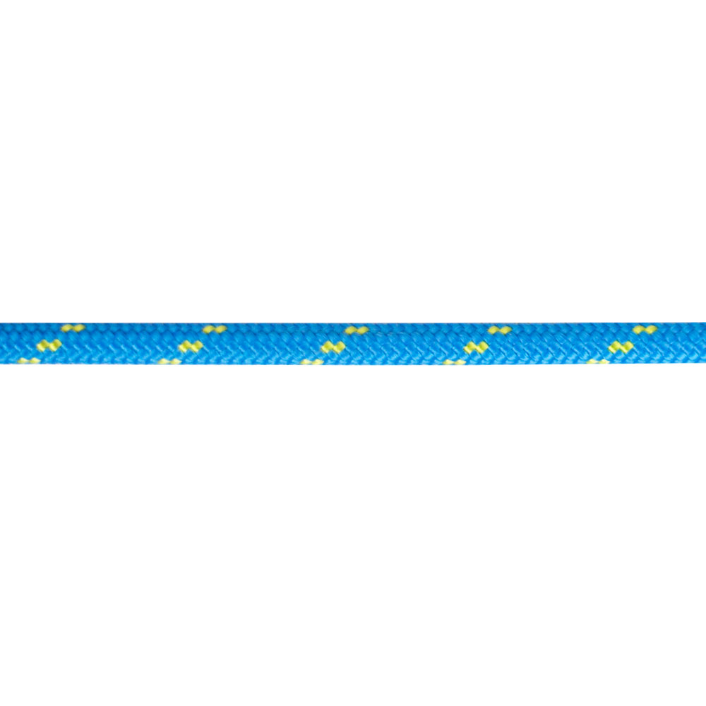 OPTIPARTS Polyester Trimmleine, Meterware, blau/gelb, 6mm